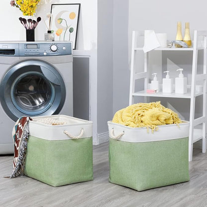 Bidtakay Large Storage Baskets for Nursery Toy Organizer Collapsible Organizing - Image 5