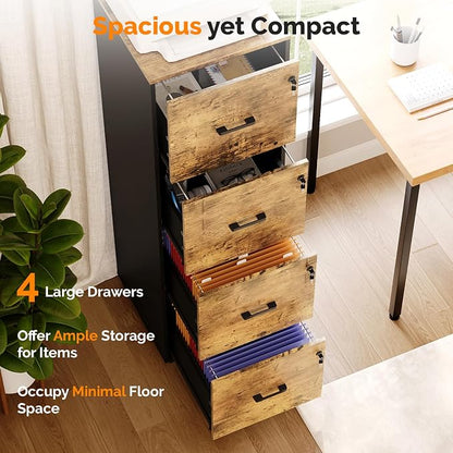 VINGLI 4 Drawer File Cabinet - Image 4