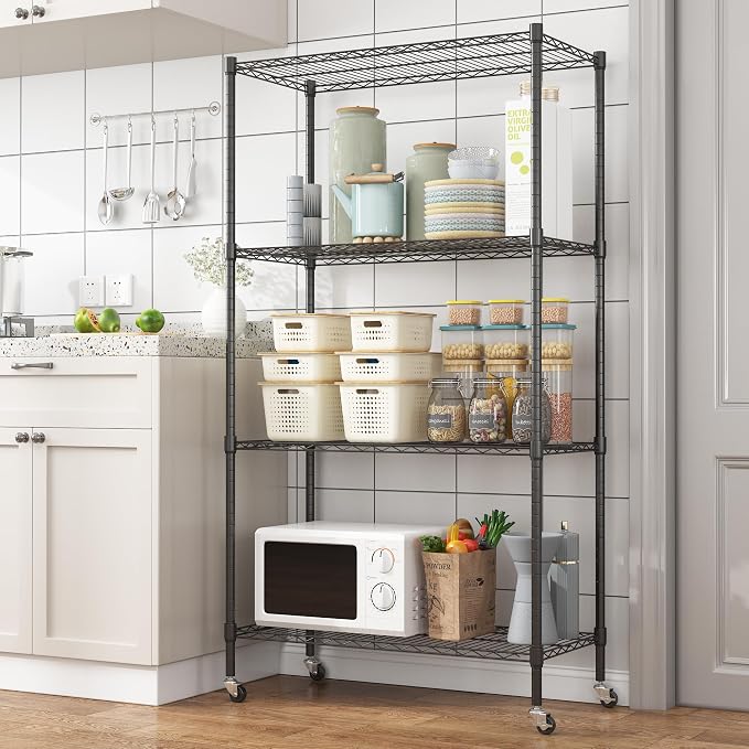 Homdox Heavy Duty 4-Tier Metal Shelving Unit - Image 2