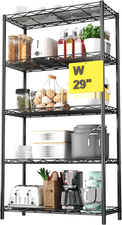 HOMEFORT 5-Tier Wire Shelving Unit, Extra Wide Metal Storage Rack, Free by HOMEFORT