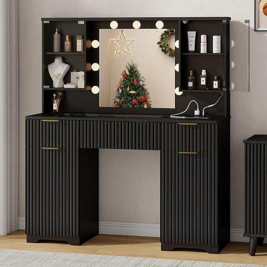 ONME 47.2" Fluted Vanity Desk by ONME
