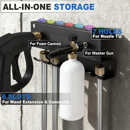 Foam Cannon Mount Pressure Washer Gun Holder Wall Mount Car Wash Accessories - Image 2