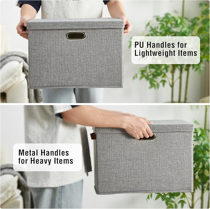 17" Large Collapsible Storage Bins - Image 4