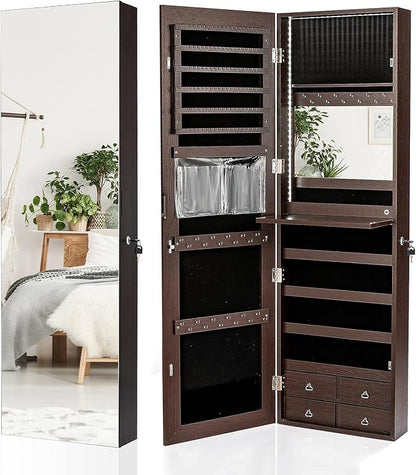 CHARMAID LED Strip Jewelry Armoire - Image 8