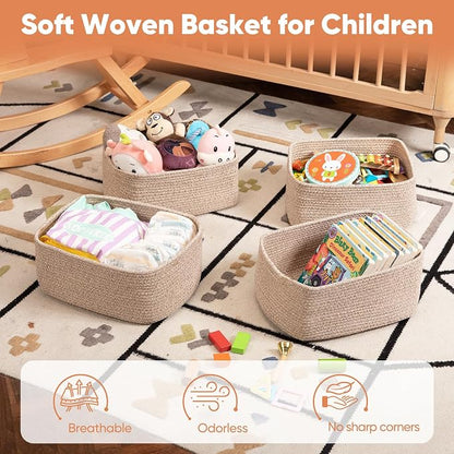 OIAHOMY 4 Pack 14.17*11.02*6.3IN Storage Baskets - Image 4