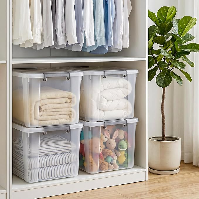 Citylife 69 QT Plastic Storage Bins - Image 4