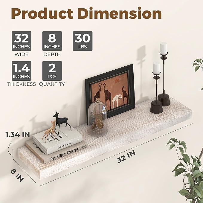 Axeman Floating Shelves for Wall - Image 3