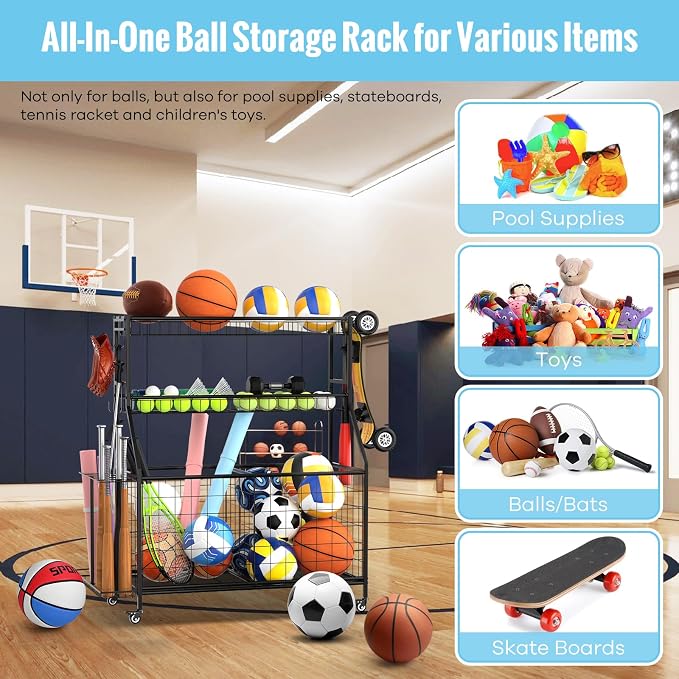 Sports Equipment Garage Organizer - Image 2
