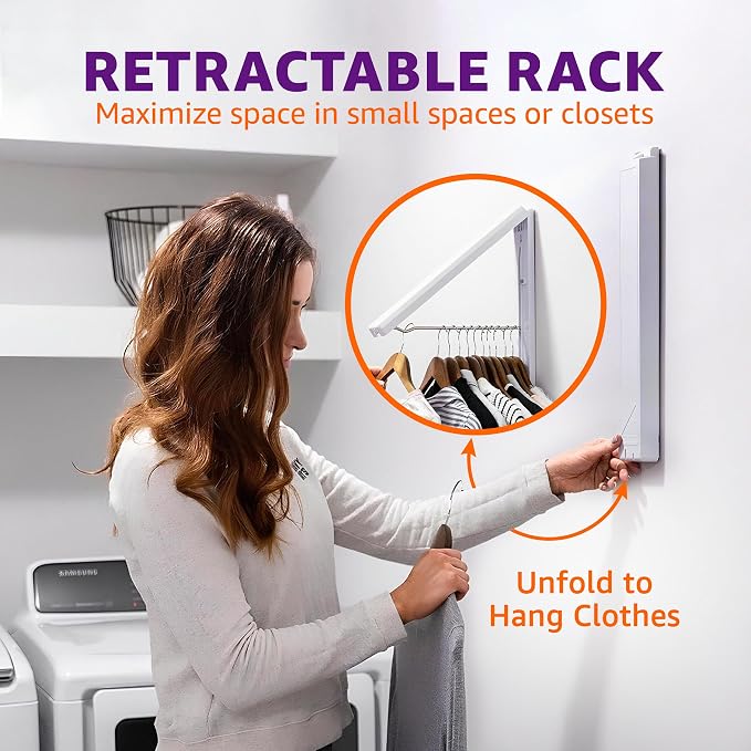 InstaHanger - The Original Collapsible Clothes Storage and Drying Rack​ - Image 4