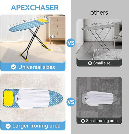 APEXCHASER Ironing Board with Iron Rest, Compact and Space Saver Iron Board - Image 2