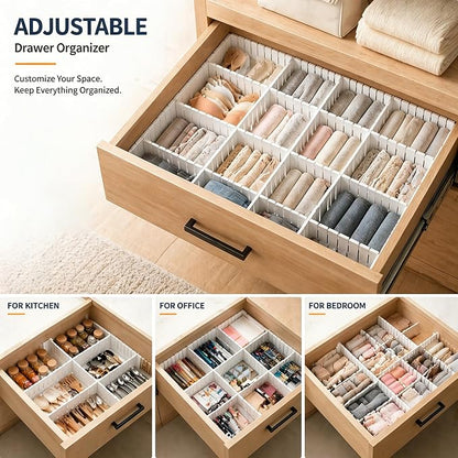 Drawer Divider Adjustable DIY Storage Organizer Separator - Image 7