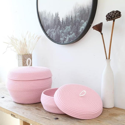 Sea Team Round Cotton Rope Storage Basket - Image 2