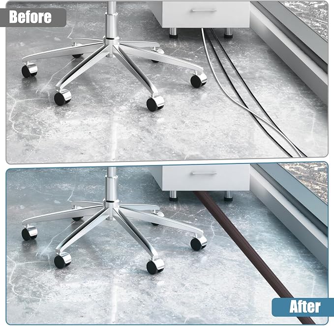 Floor Cord Covers for Wires 10FT Cable Hider Wire Cover Self Adhesive Cord - Image 4