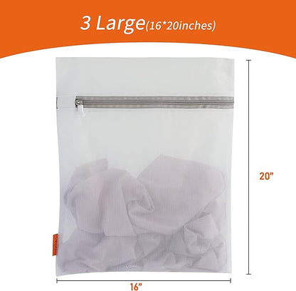 Polecasa Mesh Laundry Bags 3 Pack | Durable Zipper, - Image 6
