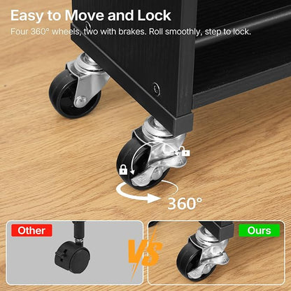 YATINEY 6 Tier Slim Storage Cart, Narrow Kitchen Cart - Image 3