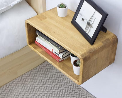 Floating Nightstand Wooden, Bedside Table, Nightstand Shelf, Wall Mounted - Image 7