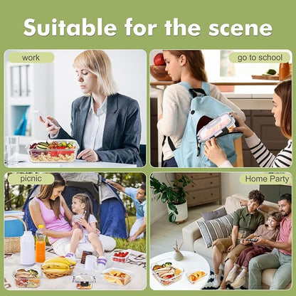 Liuruiyu 8 Pack Glass Food Storage Containers - Image 9