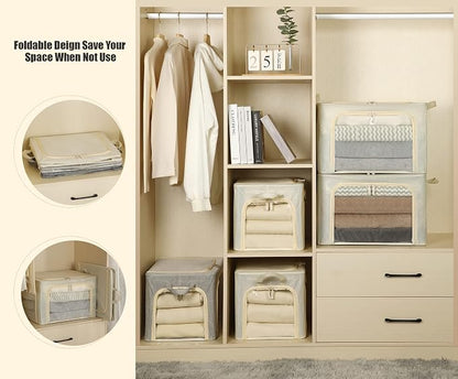 3 Opeings Large Clothes Storage Bins - Image 5