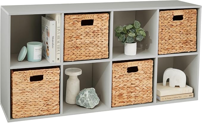 Best Choice Products Kids Bookcase 8-Cube Storage Organizer, 11in Shelf Opening by Unknown