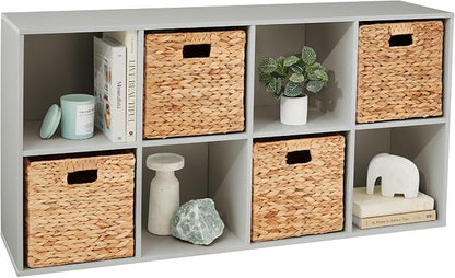 Best Choice Products Kids Bookcase 8-Cube Storage Organizer, 11in Shelf Opening by Unknown
