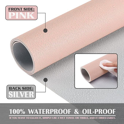 K KNODEL Large Office Leather Desk Mat, Mouse and Keyboard Pad, Computer and - Image 3