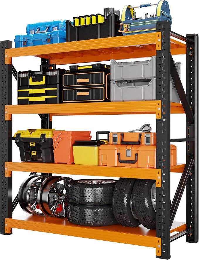 5000LBS Garage Shelving 59" W Garage Shelving Heavy Duty 4-Tier Metal Storage by Unknown