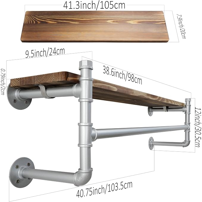 WEBI Wall Mounted Clothes Rack - Image 4