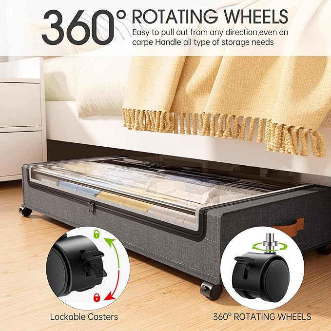 Yecaye 70L Under Bed Storage - Image 4