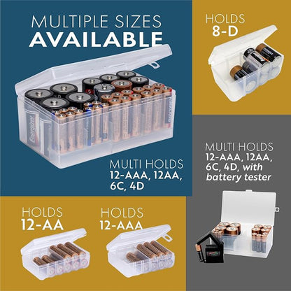 Dial Industries Battery Storage Organizer Case, 12 AAA, 12 AA, 6 C, 4 D - Image 3
