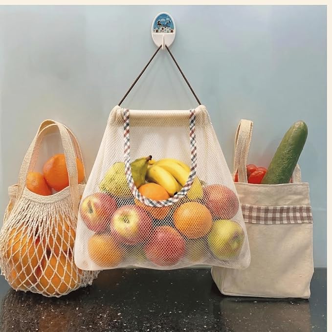 Durable Reusable Hanging Storage Mesh Bags - Image 4