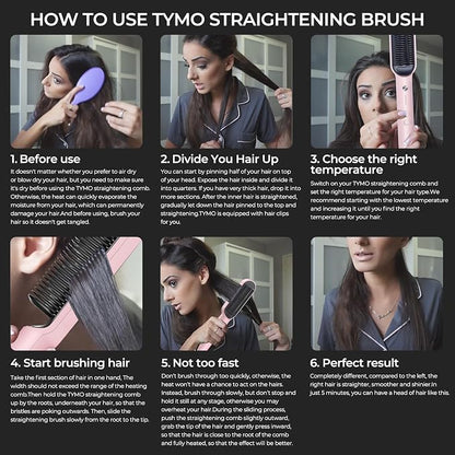 TYMO Ring Hair Straightener Brush – Hair Straightening Iron - Image 8