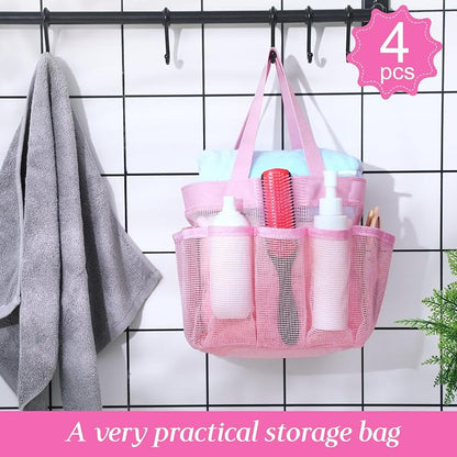 Hillban 4 Pcs Mesh Shower Caddy Portable Shower Caddy - Image 4