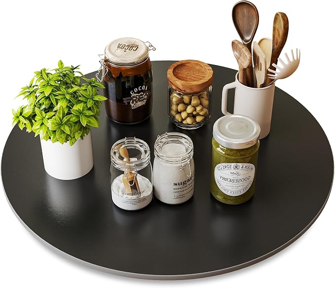 19.7" Lazy Susan Turntable – 360° Sinteredstone Silent Anti-Slip Turntable by ZLZELing