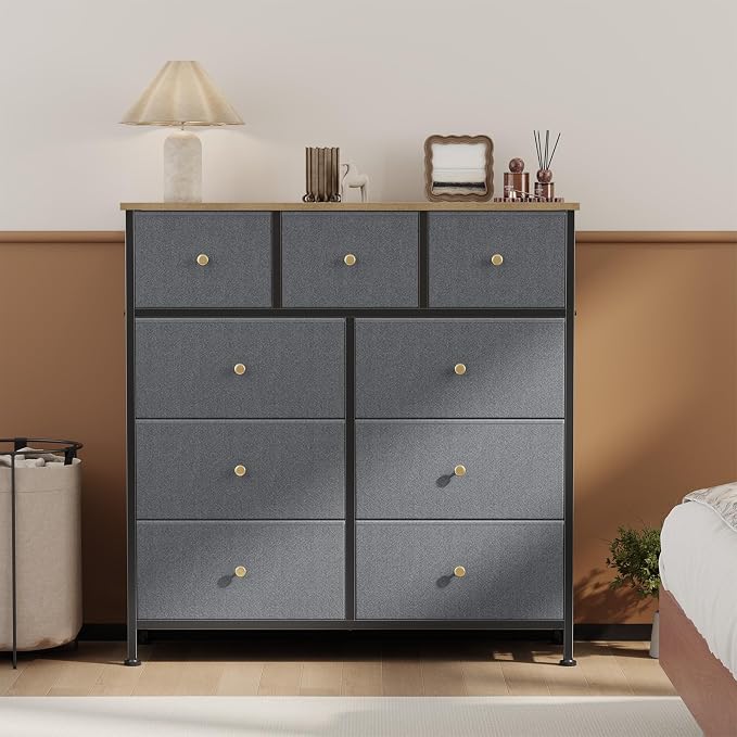 OLIXIS 9 Drawer Tall Dresser for Bedroom, Closet Organizers and Storage | - Image 2