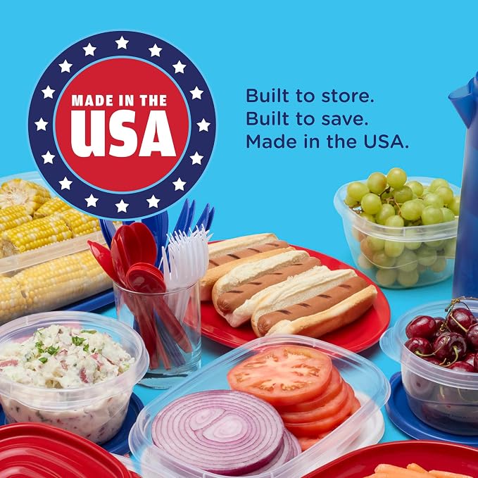 Rubbermaid TakeAlongs Special-Edition Americana 24-Piece Set of Food Storage - Image 4