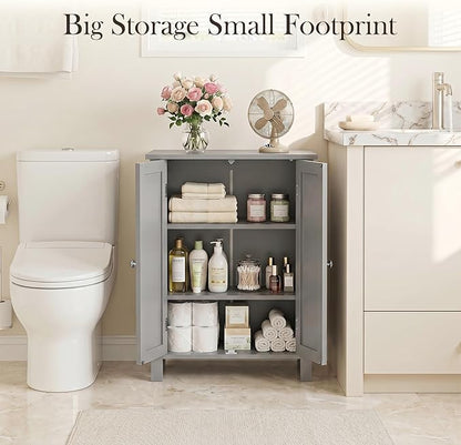 SUPER DEAL Modern Bathroom Floor Storage Cabinet - Image 4