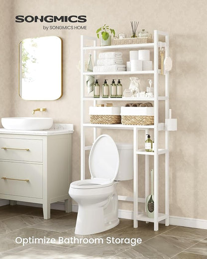 SONGMICS Over the Toilet Storage, 4-Tier Over Toilet Bathroom Organizer - Image 3