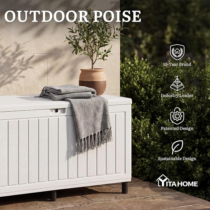 YITAHOME 90 Gallon Outdoor Storage Box - Image 8
