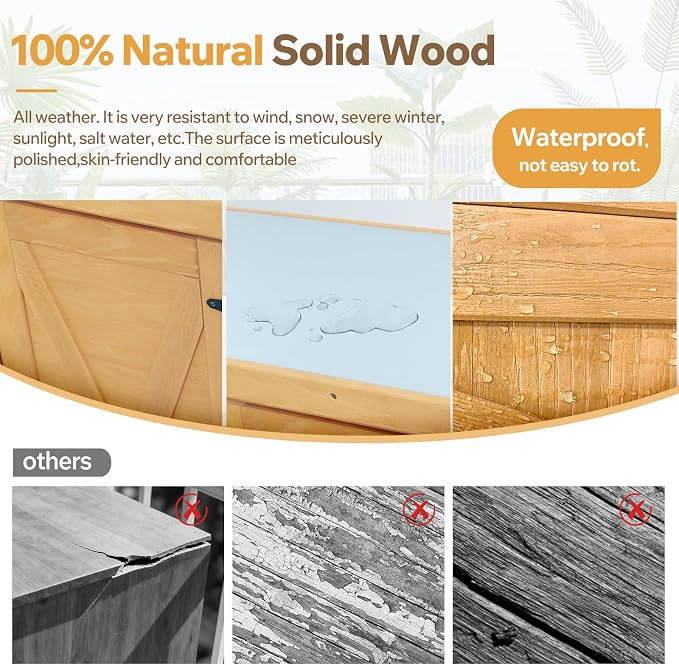 31" Weatherproof Small Storage Cabinet, Storage Cabinets - Image 4