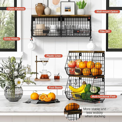 Goozii Hanging Wall Fruit Basket - Image 6