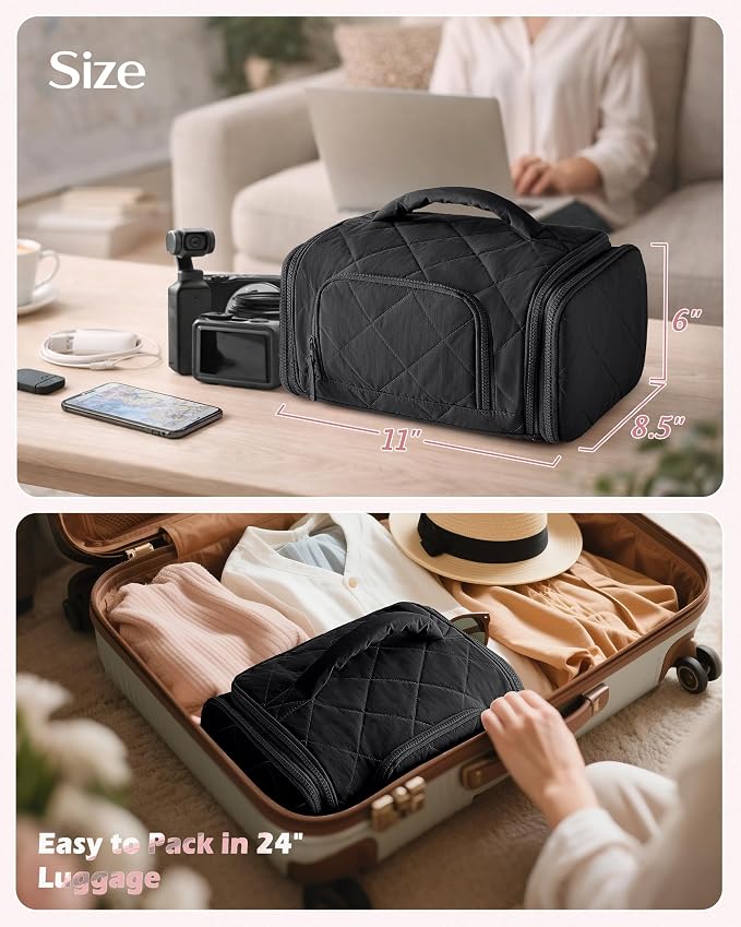 Marscamd Cable Organizer Bag, Travel Cord & Charger Organizer Pouch - Image 5