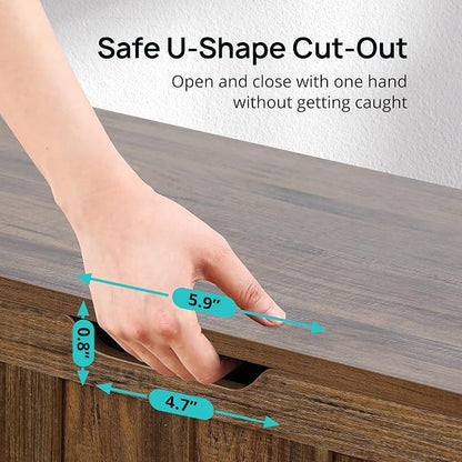 HYZ Storage Chest, 39.4'' Wooden Storage Bench - Image 4