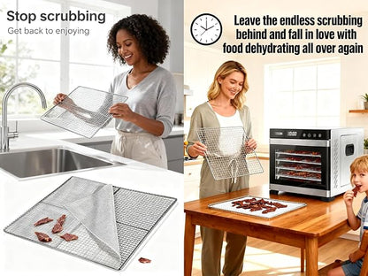 Non-Stick Silicone Dehydrator Liners: 12.5x9.8 inch Fit Cercker/DBC-07A/DBC-14A - Image 5