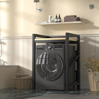 Over The Washer and Dryer Storage Shelf, Widen & 3 Height Adjustable Stacking - Image 7