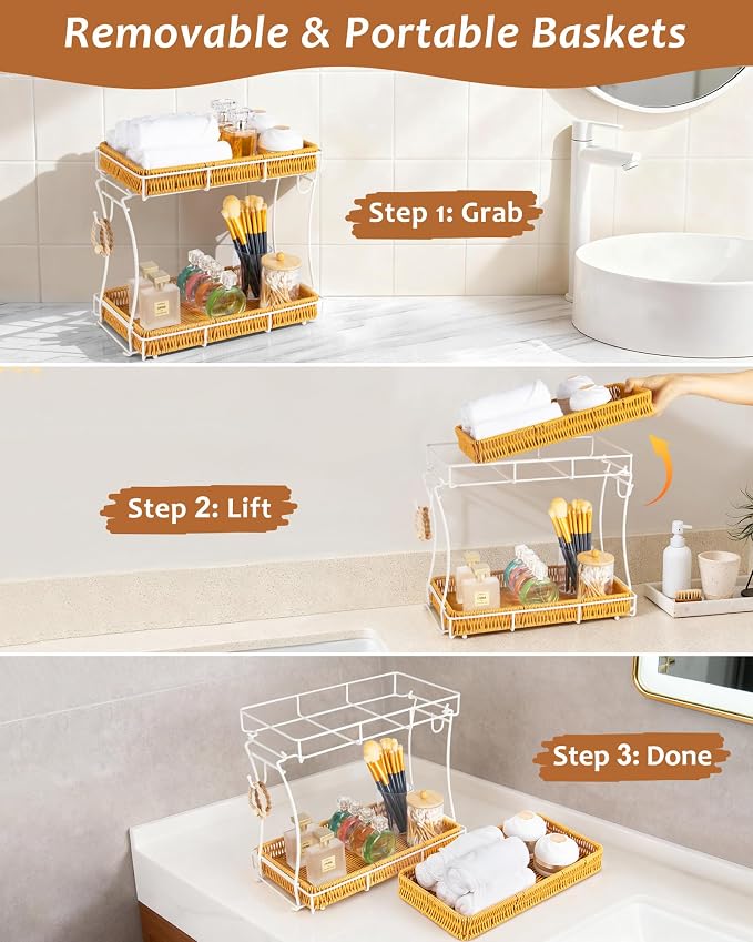 Bathroom Organizer Countertop Perfume Organizer Makeup Organizer Cosmetics - Image 2