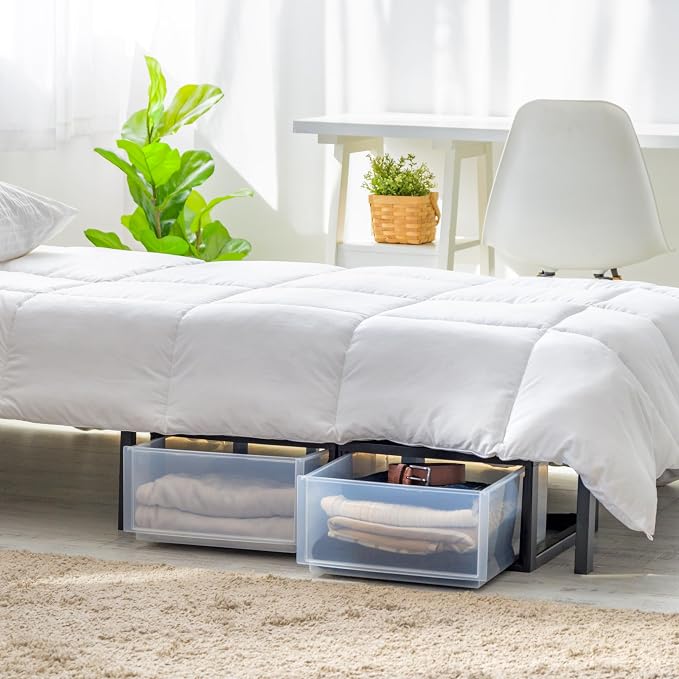 IRIS USA 30 Qt. Plastic Drawer Storage Organizer Stacking Drawers, Stackable - Image 4