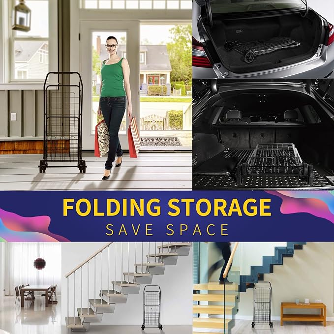 BIEAMA Folding Shopping Cart - Image 8
