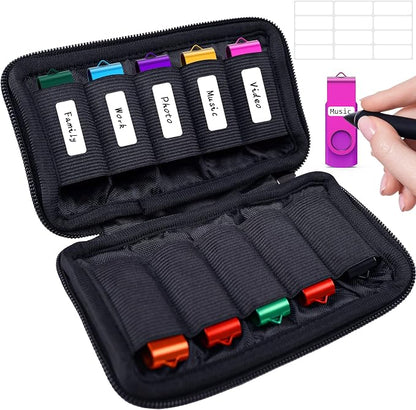 Flash Drive Case, USB Drive Holder, Storage Bag by WesData