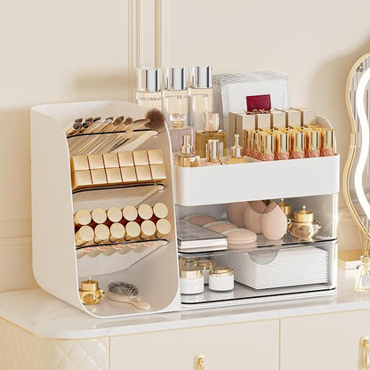 Makeup Organizer with 2 M Drawers & Brush Holders by FYABREEK