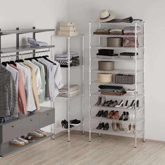18" Deep x 36" Wide x 86" Height Wire Shelving Kit | 10-Tier | NSF Commercial - Image 4